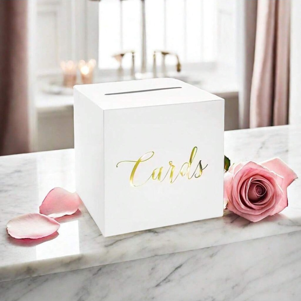 Caja de Almacenamiento Blanca  - Wedding Card Box reseña y precio