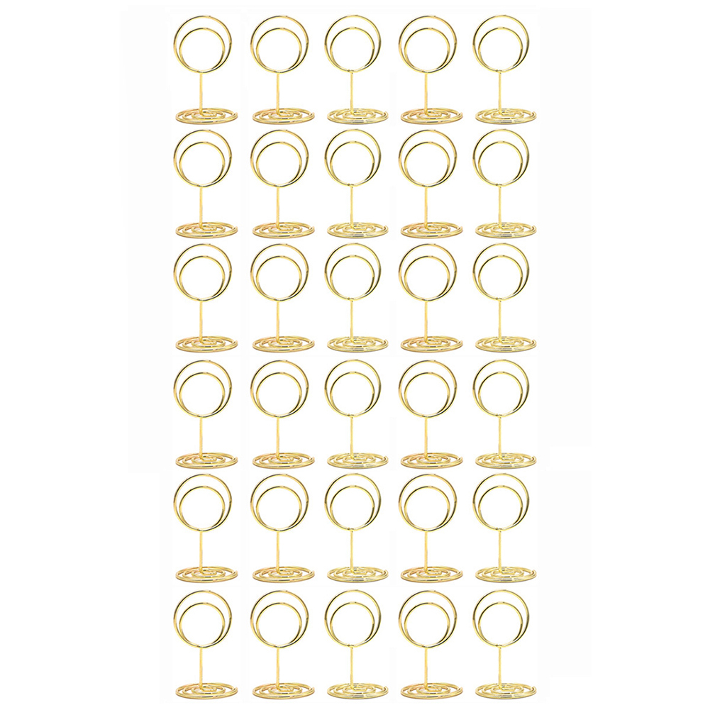 Paquete de 30 soportes redondo - Table Number Gold reseña y precio