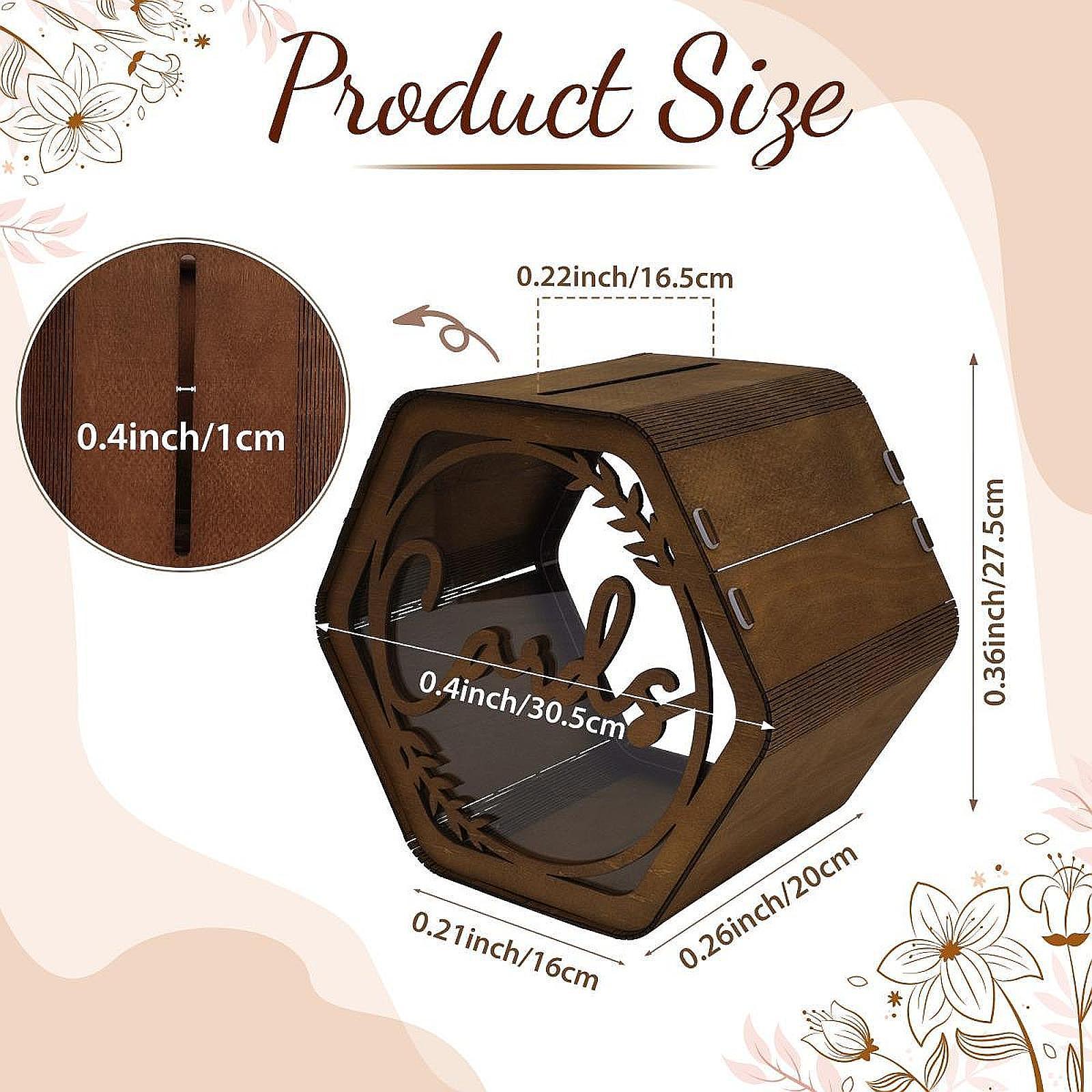 Caja de Madera para Tarjetas d - Wedding Card Box reseña y precio