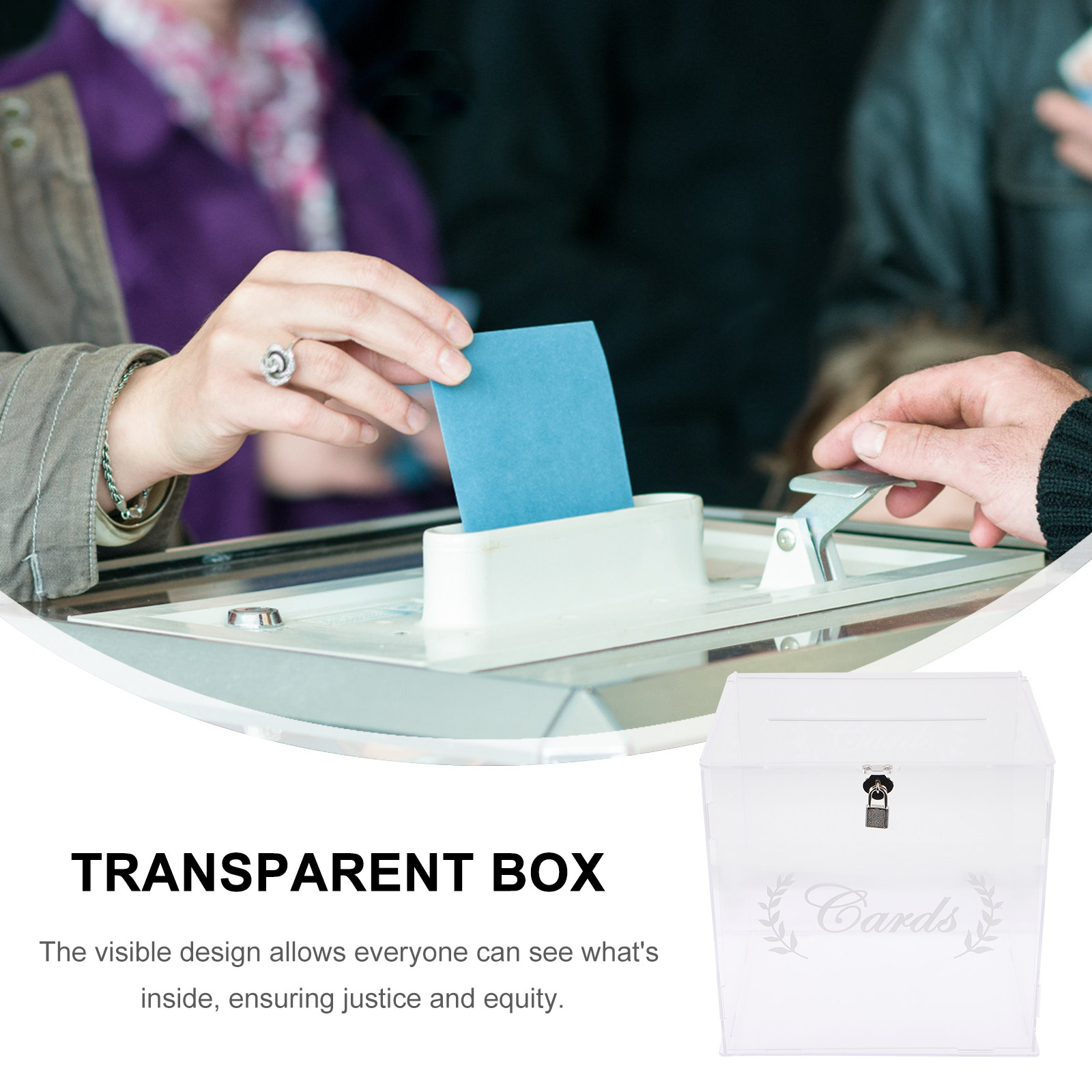 Caja de Acrílico Transparente  - Wedding Card Box reseña y precio